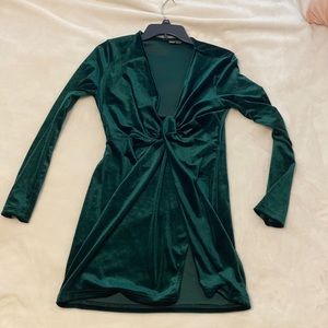 Emerald green dress SHEIN